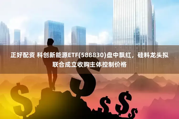 正好配资 科创新能源ETF(588830)盘中飘红，硅料龙头拟联合成立收购主体控制价格