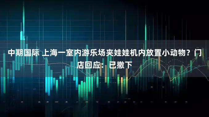 中期国际 上海一室内游乐场夹娃娃机内放置小动物？门店回应：已撤下